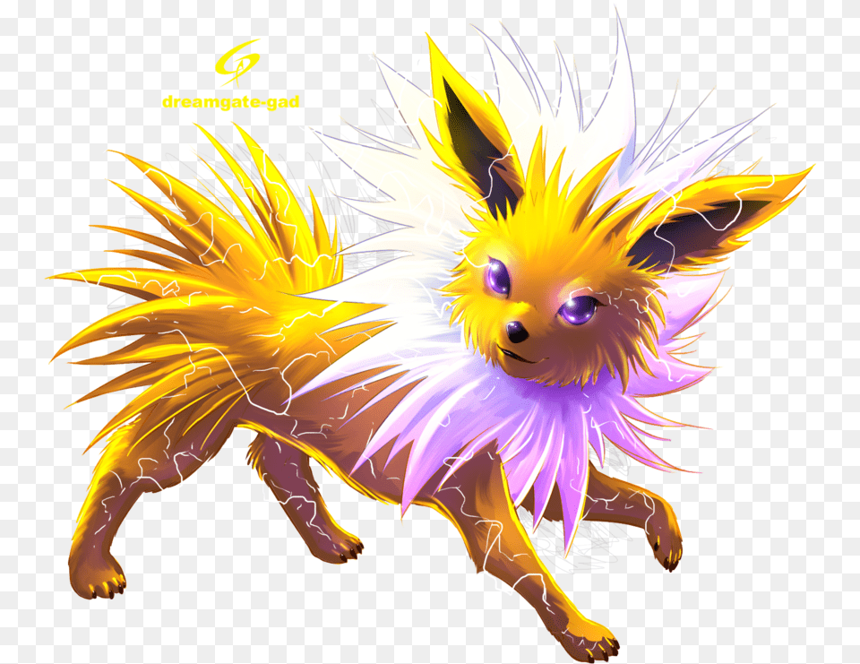 The Jolteon Pokmon Pokemon Gen 1 Jolteon Art, Graphics Png Image