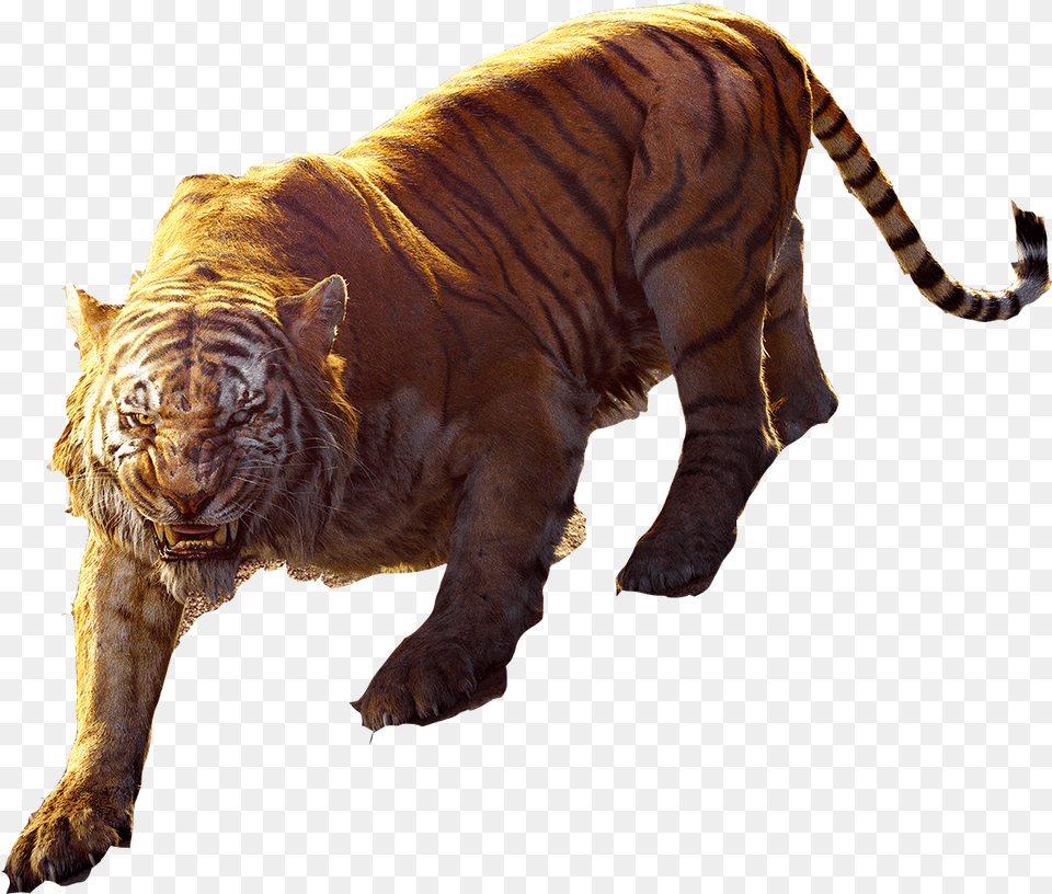 The Jungle Book 2016 Shere Khan Poster Jungle Book Shere Khan, Animal, Mammal, Tiger, Wildlife Png Image