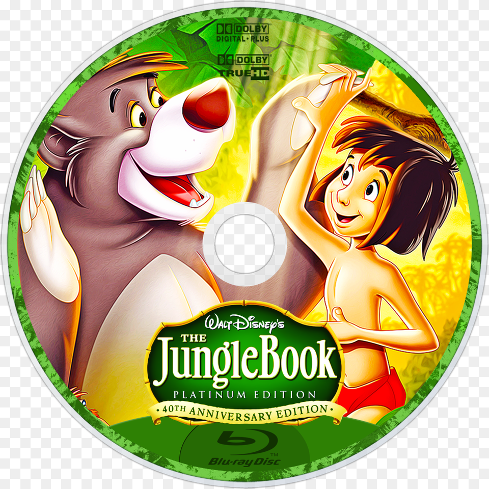 The Jungle Book Jungle Book Dvd Disc, Disk, Person, Face, Head Png Image
