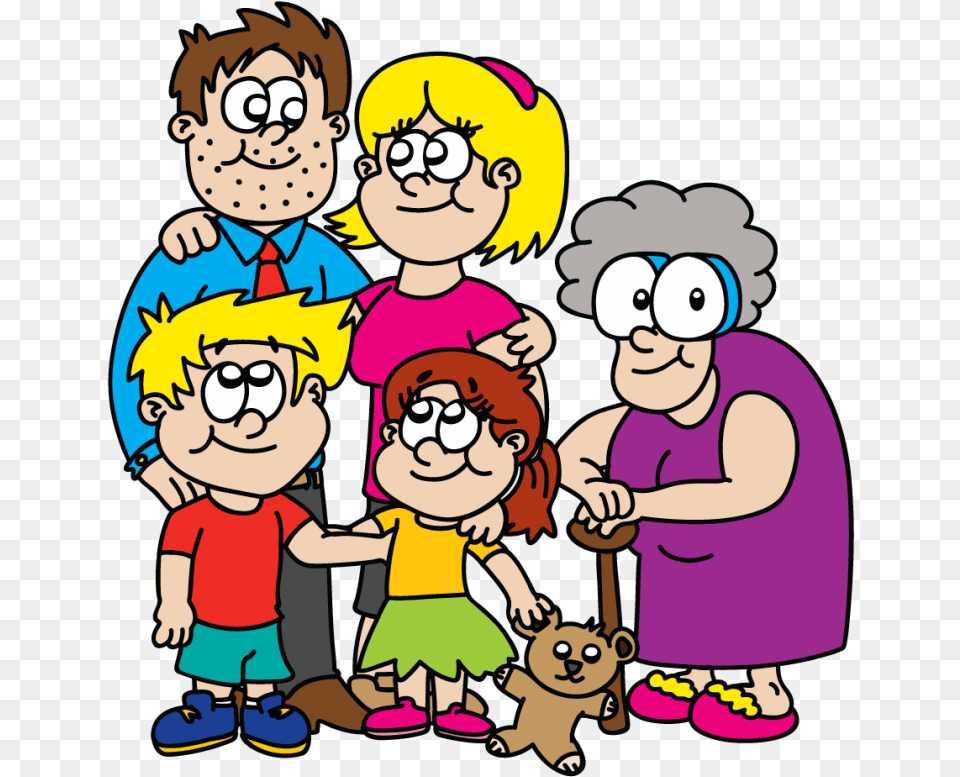 The Justkin Family Family Cartoon Characters, Book, Comics, Publication, Baby Png Image