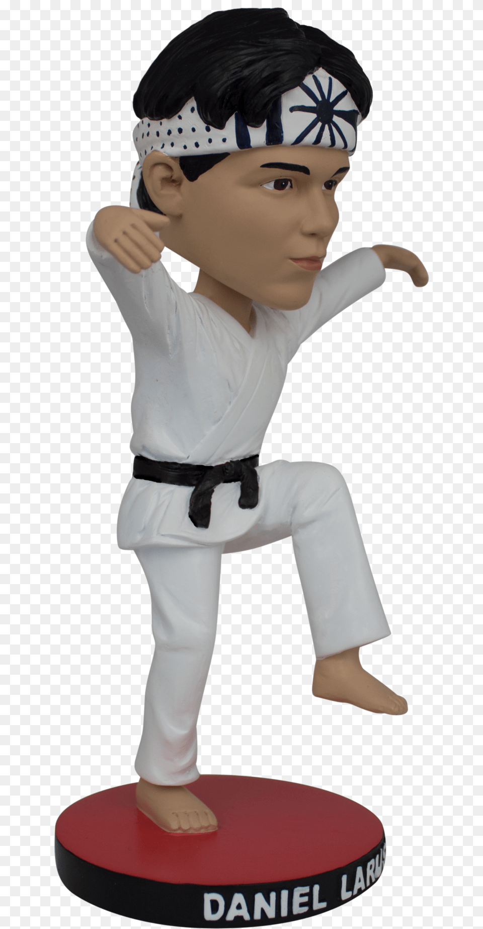 The Karate Kid Daniel Larusso Bobblehead Karate Kid Bobblehead, Person, Martial Arts, Sport, Face Png