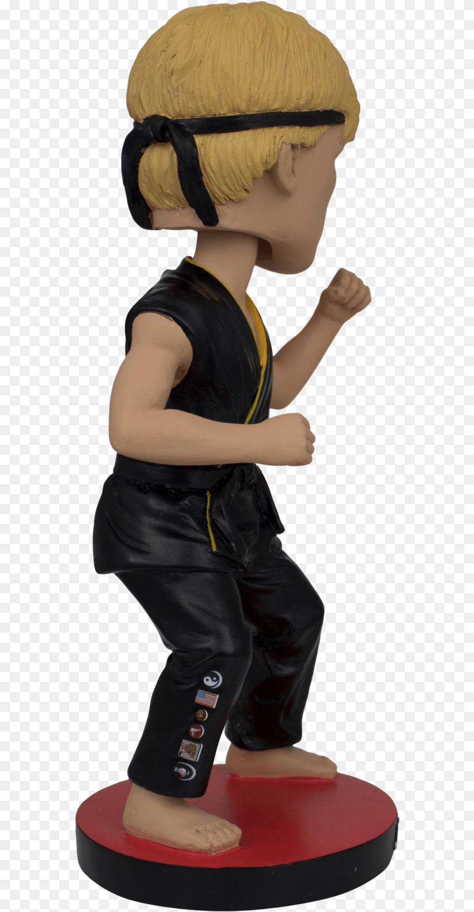 The Karate Kid Johnny Lawrence Bobblehead Figurine, Kneeling, Person, Boy, Child Png Image