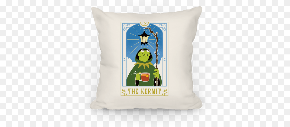 The Kermit Tarot Card Pillows Lookhuman Kermit The Frog Phone Case, Cushion, Home Decor, Pillow, Animal Free Png