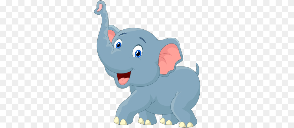 The Kind Elephant And The Wicked Tiger Cartoon Elephant, Animal, Mammal, Wildlife, Bear Free Transparent Png