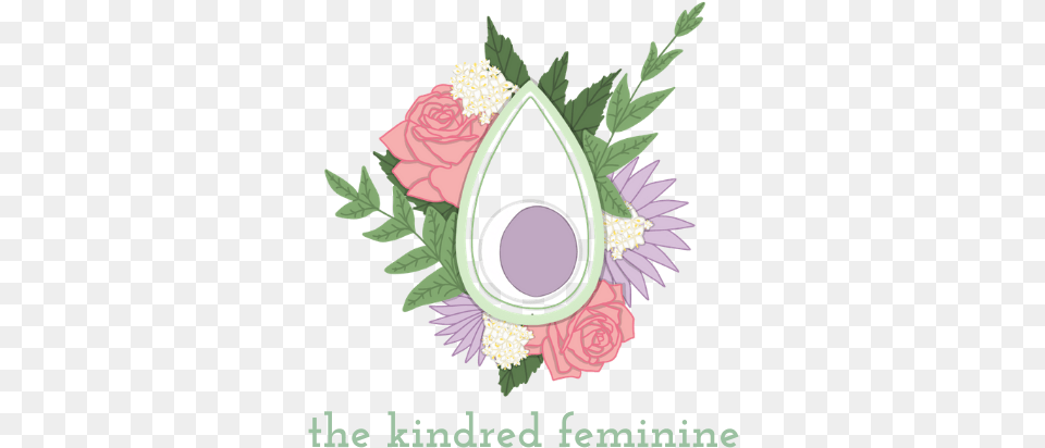 The Kindred Feminine Tampa Bay Birth Logo, Art, Floral Design, Flower, Graphics Png