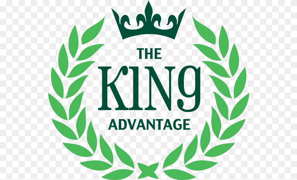 The King Advantage Logo Design 5th Anniversary Shirt Design, Green, Emblem, Leaf, Plant Free Png Download