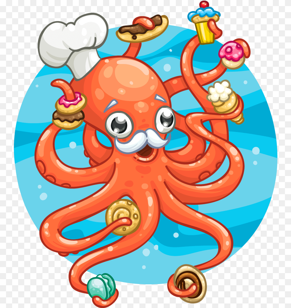 The King Of Pastry Cartoon, Animal, Sea Life, Tape, Invertebrate Free Png Download