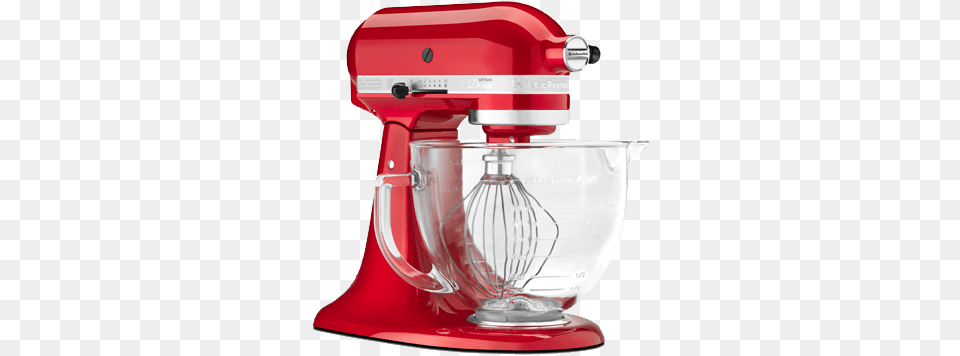 The Kitchenaid Kitchenaid 5qt Artisan Design Series With Glass Bowl, Appliance, Device, Electrical Device, Mixer Free Png Download