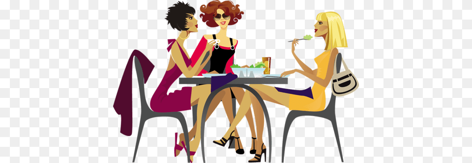 The Ladies Tea Out Ladies Who Lunch Clipart, Woman, Adult, Publication, Book Free Png