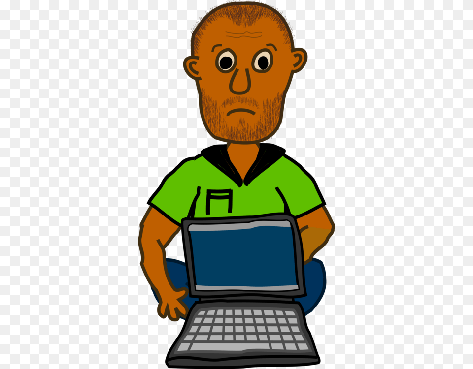 The Laptop Man Computer Boy, Electronics, Pc, Person, Face Free Png