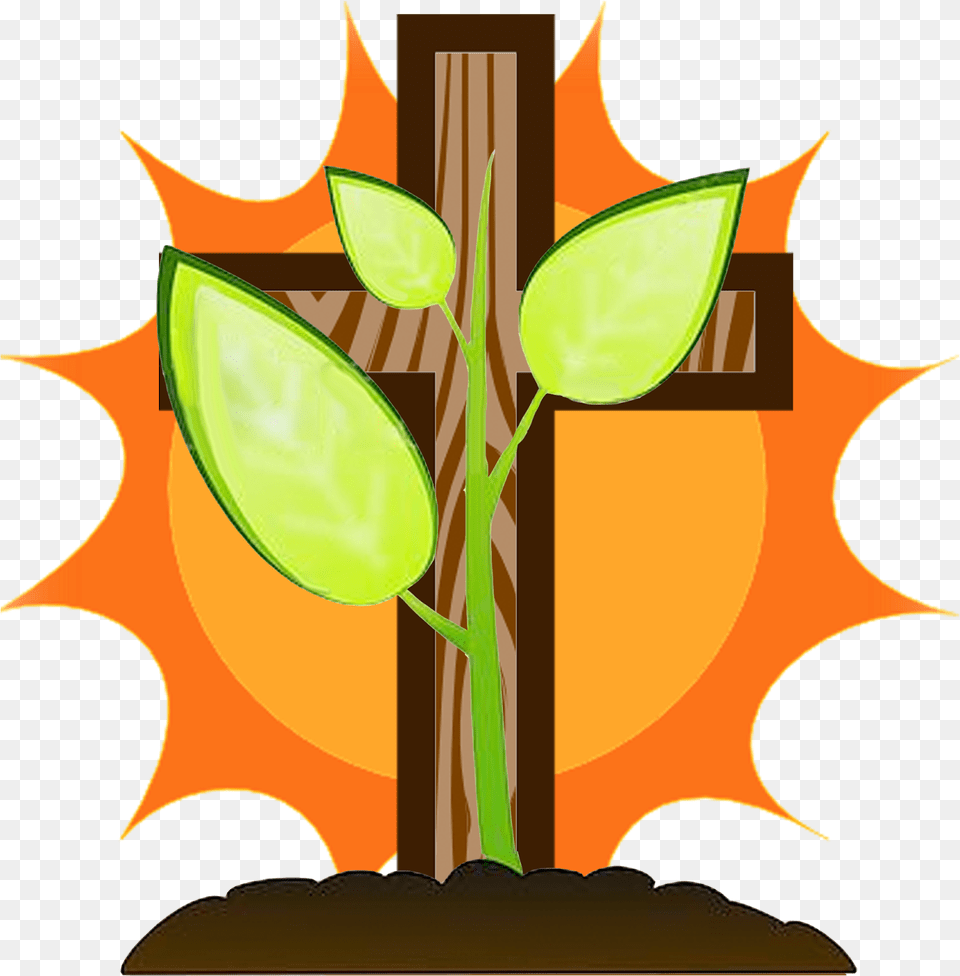 The Large Version Illustration, Cross, Leaf, Plant, Symbol Png