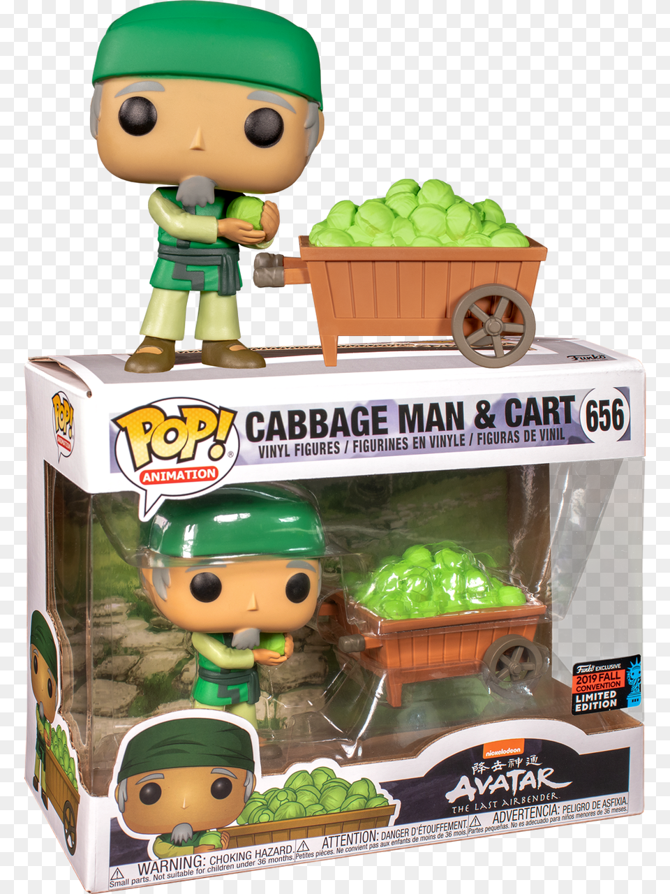 The Last Airbender Avatar Cabbage Man Funko, Machine, Wheel, Doll, Toy Png Image