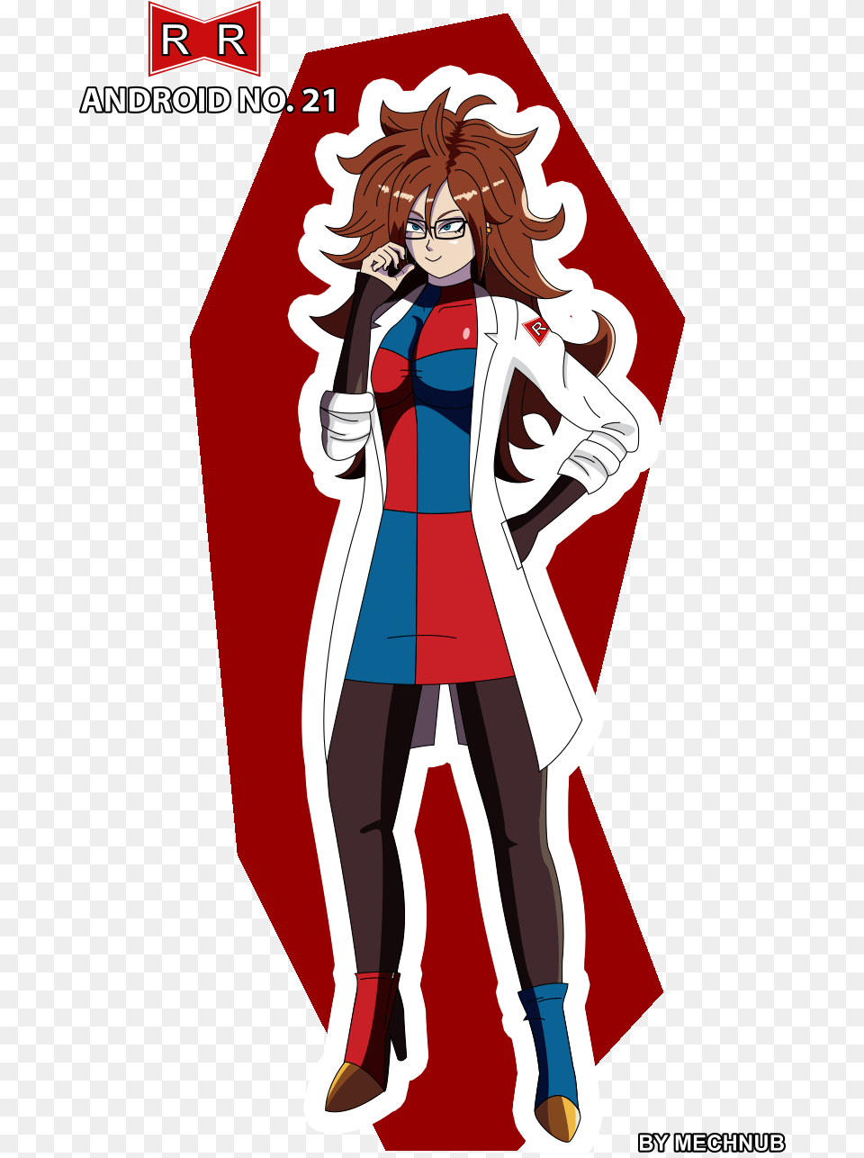 The Last Android 21 Drawing For Now Illustration, Book, Clothing, Coat, Comics Png