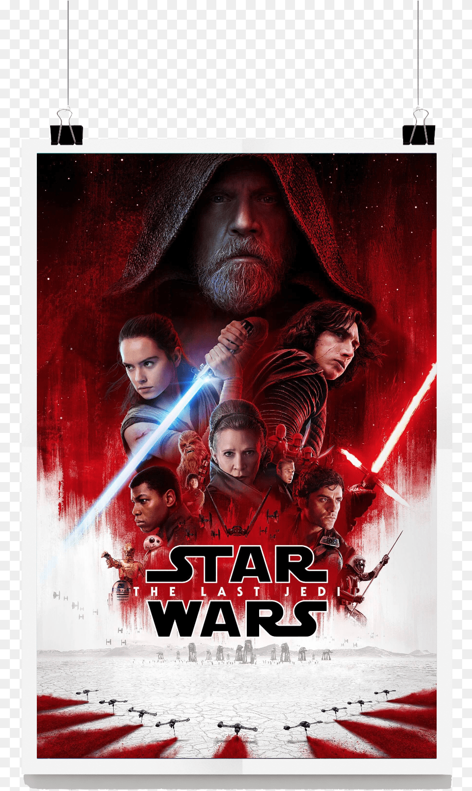 The Last Jedi Star Wars The Last Jedi Dvd, Advertisement, Poster, Adult, Person Free Png