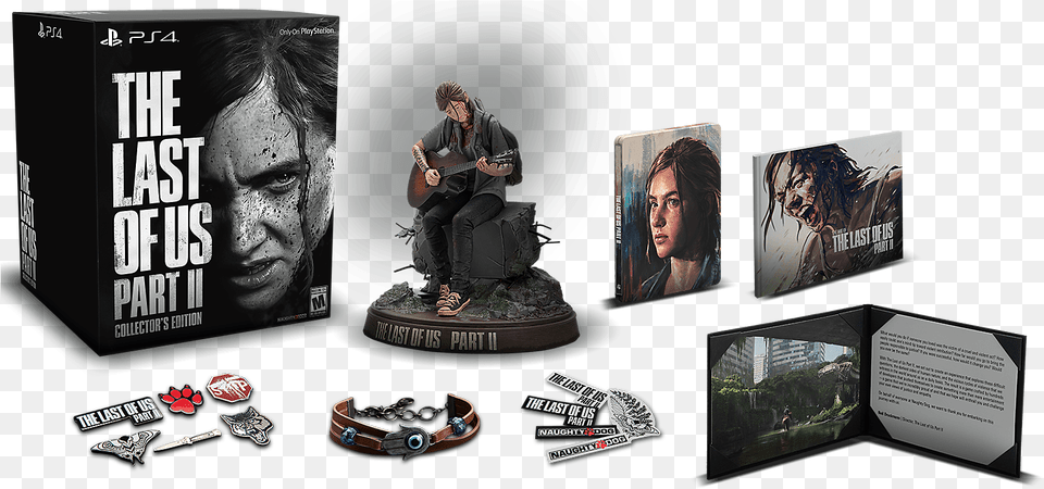 The Last Of Us Part Ii Game Ps4 Playstation Last Of Us Parte Ii Collector Edition, Advertisement, Poster, Adult, Person Png Image