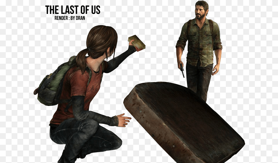 The Last Of Us Render By Diego Dran Clipartlook Sitting, Adult, Male, Man, Person Png