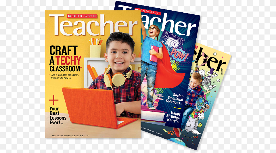 The Latest Education Stories From The Pages Of Scholastic Magazine, Publication, Person, Male, Advertisement Free Transparent Png