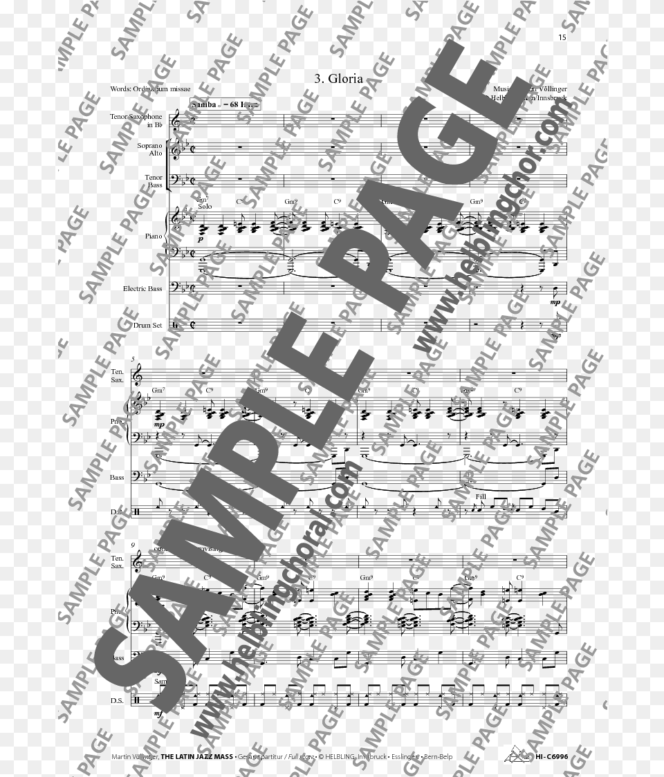 The Latin Jazz Mass Satb Full Score Jw Pepper Sheet Music Dot, Text Png Image