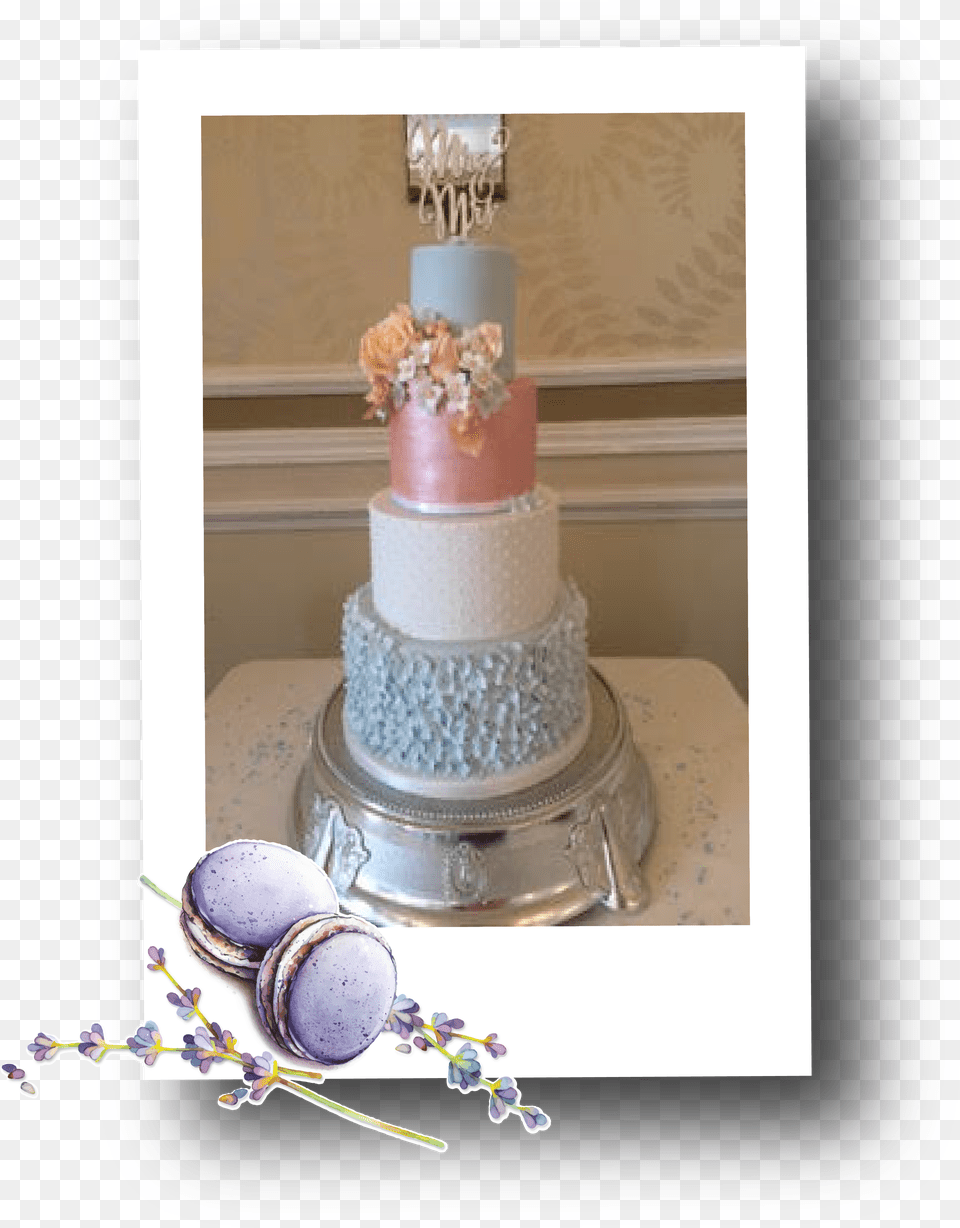 The Lavender Whisk Cake Polaroid, Dessert, Food, Wedding, Wedding Cake Free Png