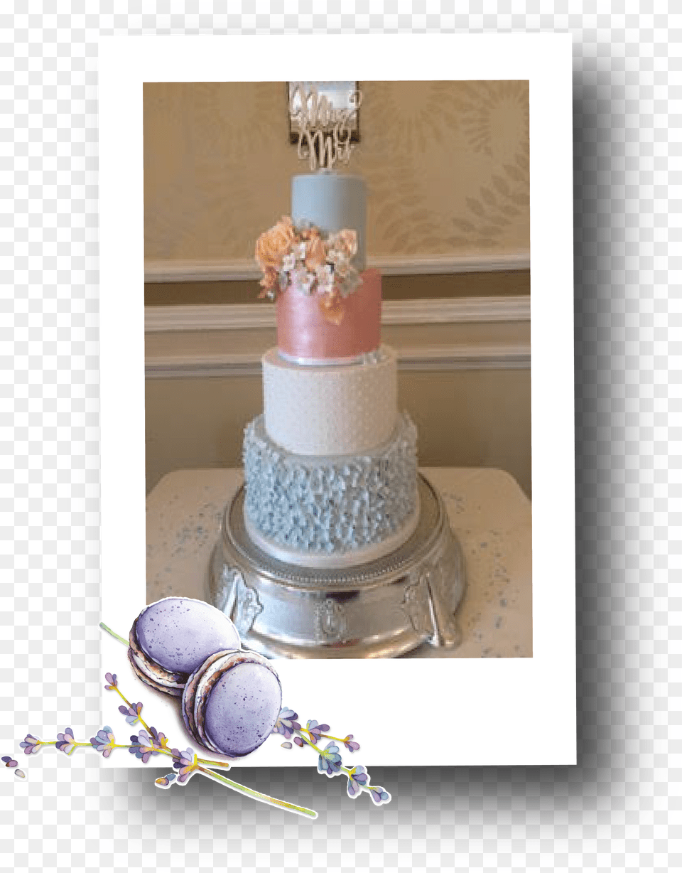 The Lavender Whisk Cake Polaroid Cake Decorating, Dessert, Food, Wedding, Wedding Cake Png Image