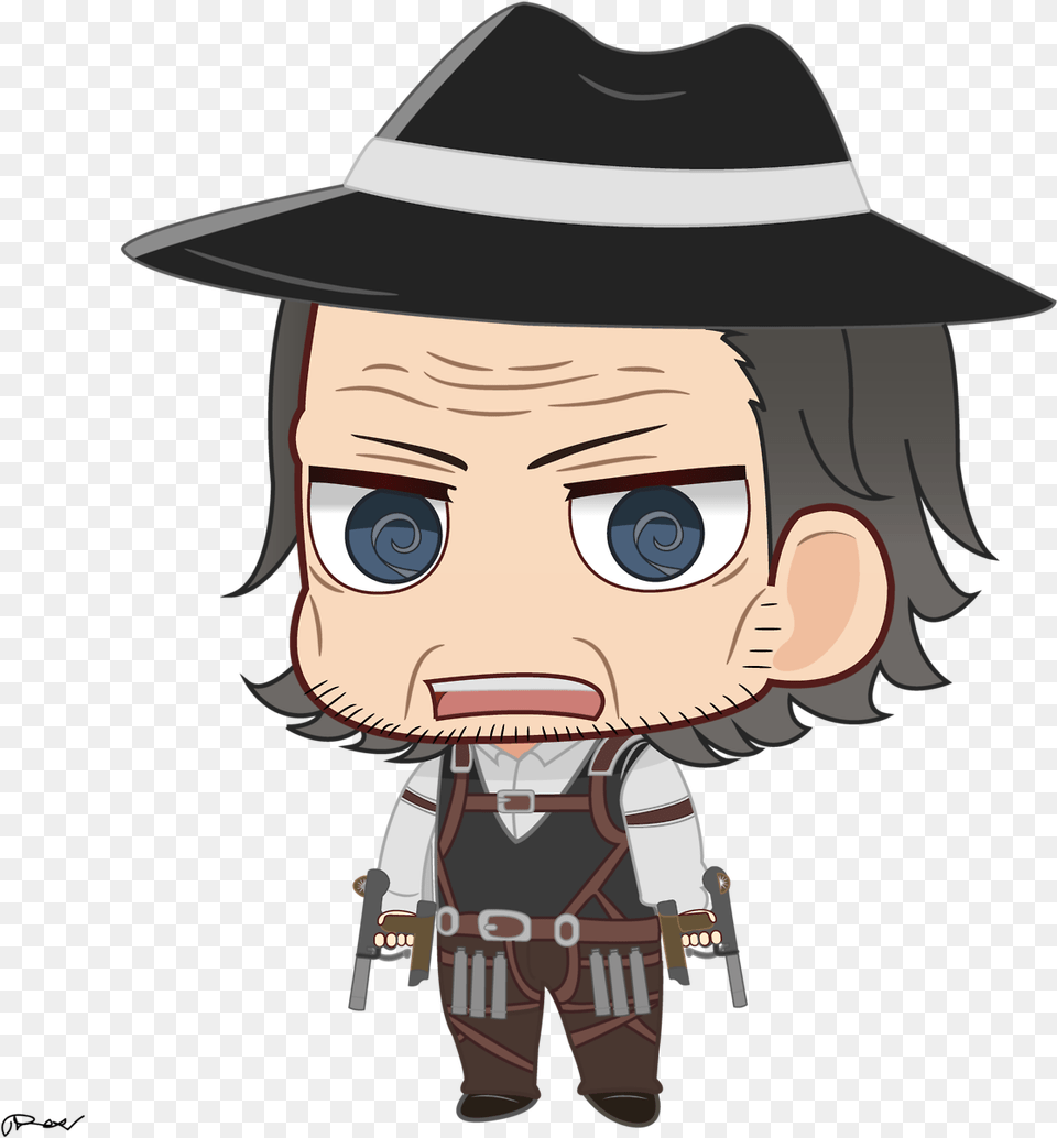 The Law S Here To Shoot Down The Bad Guys Attack On Titan Kenny Chibi, Book, Comics, Publication, Baby Free Png