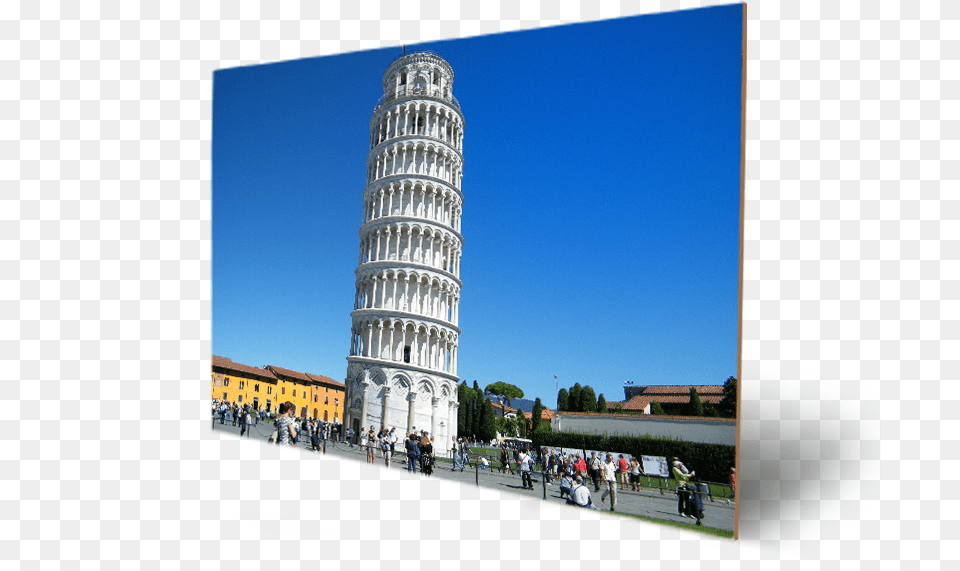 The Leaning Tower Of Pisa Piazza Dei Miracoli, Architecture, Building, Person, Landmark Free Transparent Png