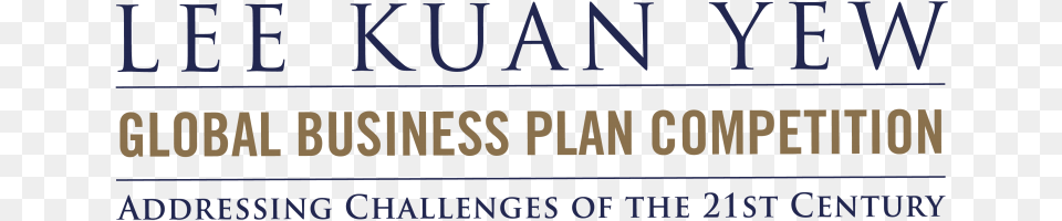 The Lee Kuan Yew Global Business Plan Competition Derives Lee Kuan Yew Global Business Plan Competition, Text, Alphabet, Ampersand, Symbol Png