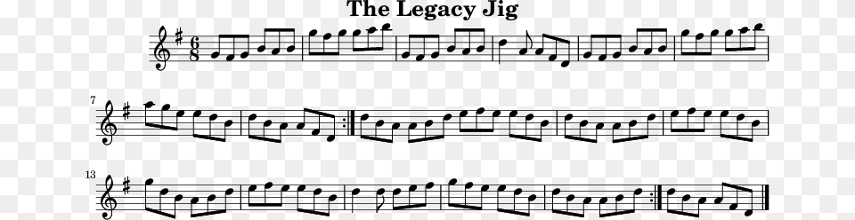 The Legacy Jig M Violin Sheet Music Bruckner Symphony No 7 2nd Movement, Sheet Music Free Png Download