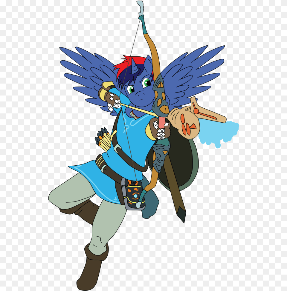 The Legend Of Zelda Breath Of The Wild Link Cartoon, Archer, Archery, Bow, Person Free Png