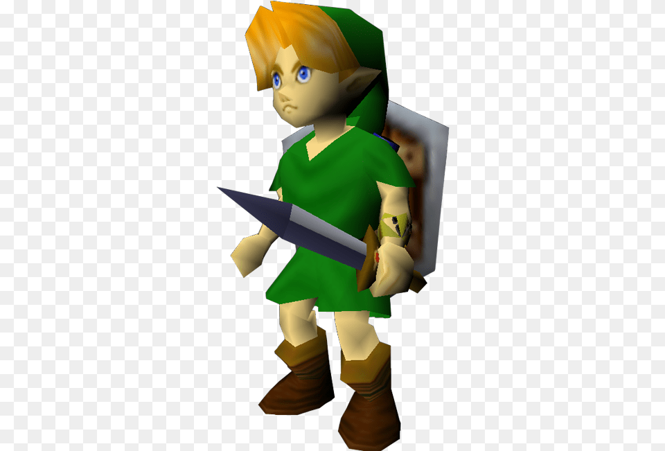 The Legend Of Zelda Clipart Link Ocarina Time Link Zelda Ocarina Of Time, Elf, Baby, Person, People Png Image