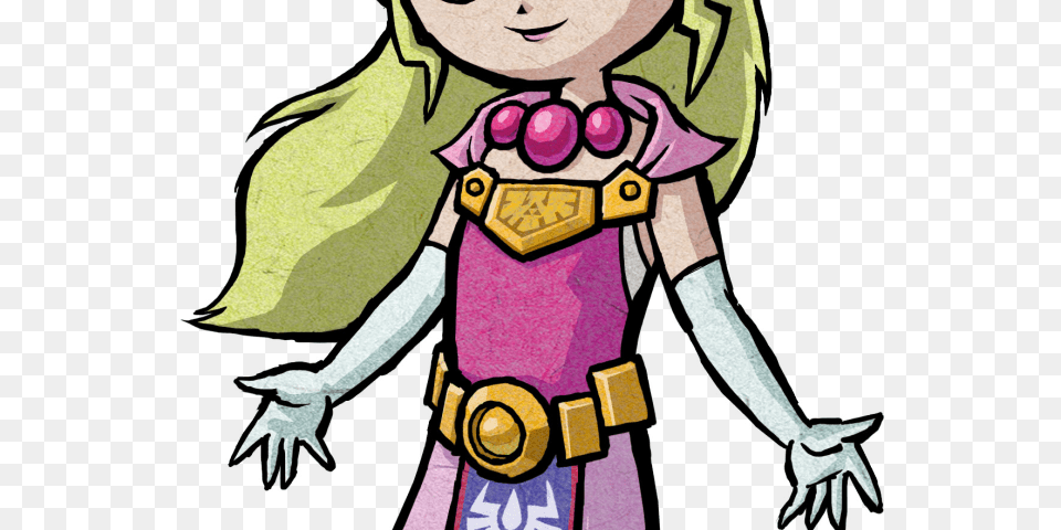 The Legend Of Zelda Clipart Princess Zelda Princess Zelda Wind Waker Crown, Baby, Person, Book, Comics Free Png