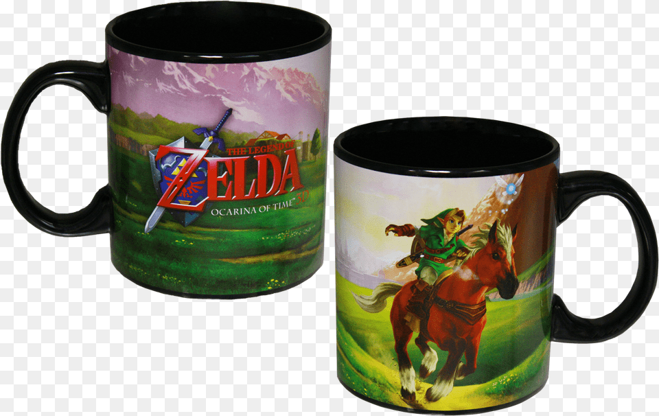 The Legend Of Zelda Legend Of Zelda Ocarina Of Time Link On Epona 16 Oz, Cup, Baby, Person, Beverage Png