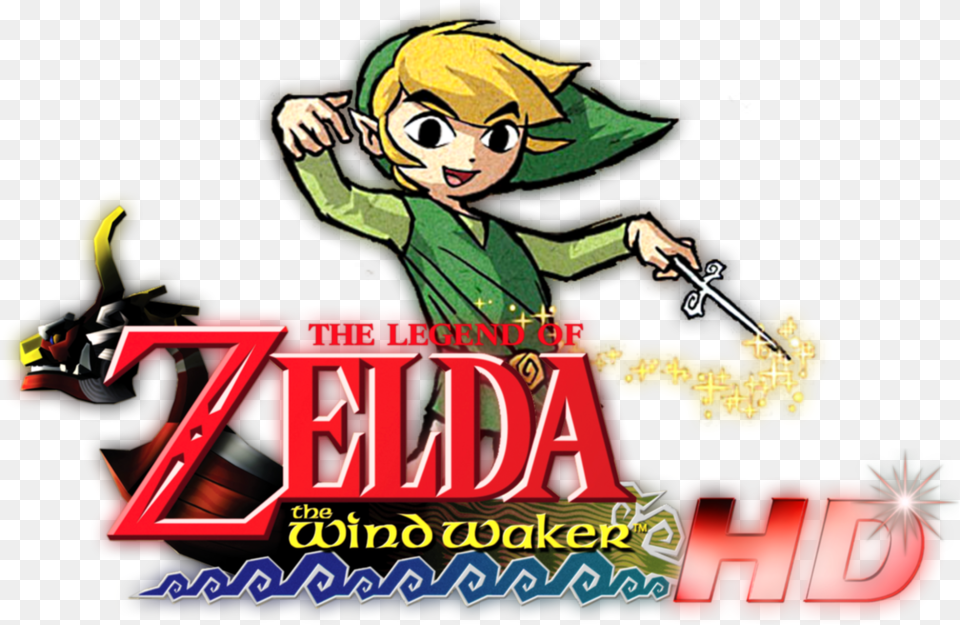 The Legend Of Zelda Legend Of Zelda The Wind Waker Artwork, Book, Comics, Publication, Baby Free Png Download