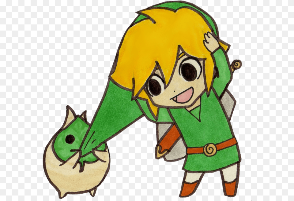 The Legend Of Zelda Legend Of Zelda Wind Waker Chibi, Baby, Person, Face, Head Free Png
