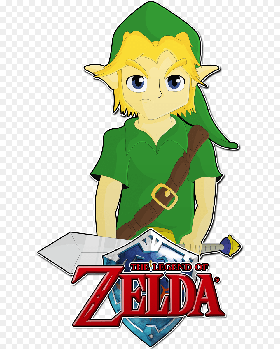 The Legend Of Zelda Logo By Redlawyt Cartoon, Book, Comics, Publication, Baby Free Png Download
