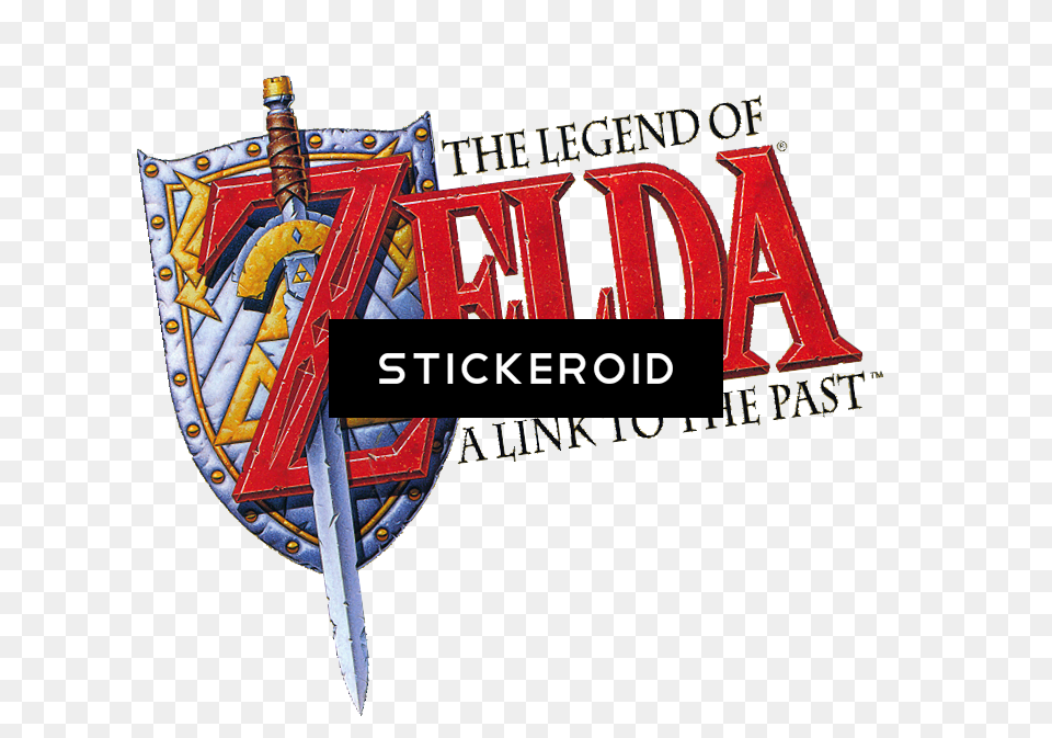 The Legend Of Zelda Logo Transparent Background, Armor, Shield, Sword, Weapon Free Png Download