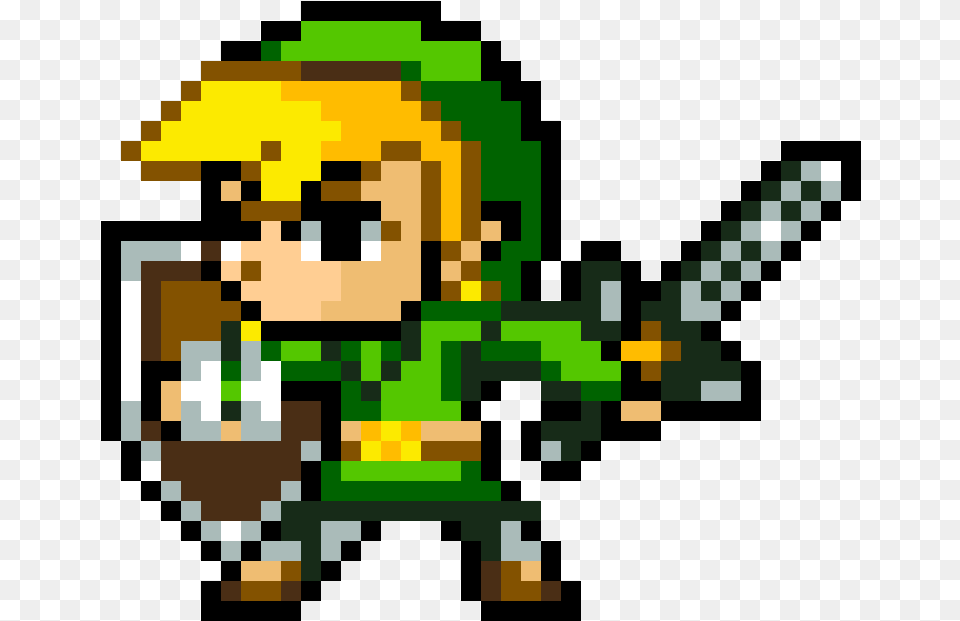 The Legend Of Zelda Toon Link Pixel Art, Qr Code Png