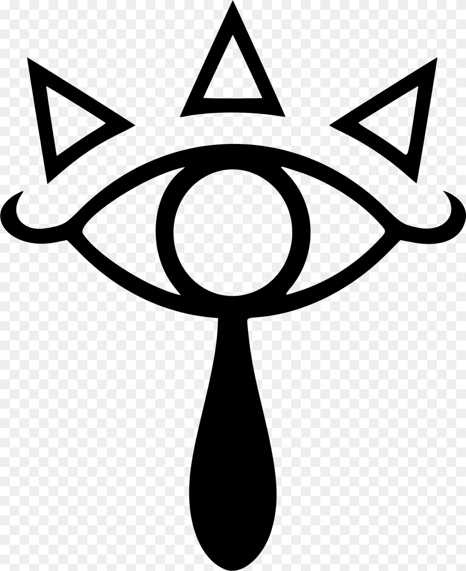 The Legend Of Zelda Zelda Eye Symbol, Gray Free Png