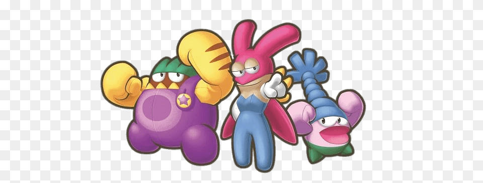 The Legendary Starfy Characters The Terrible Trio, Purple Png Image