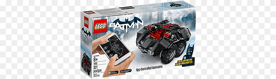 The Lego Batman Movie App Controlled Batmobile Lego Batman Remote Control Car, Wheel, Machine, Phone, Mobile Phone Free Transparent Png