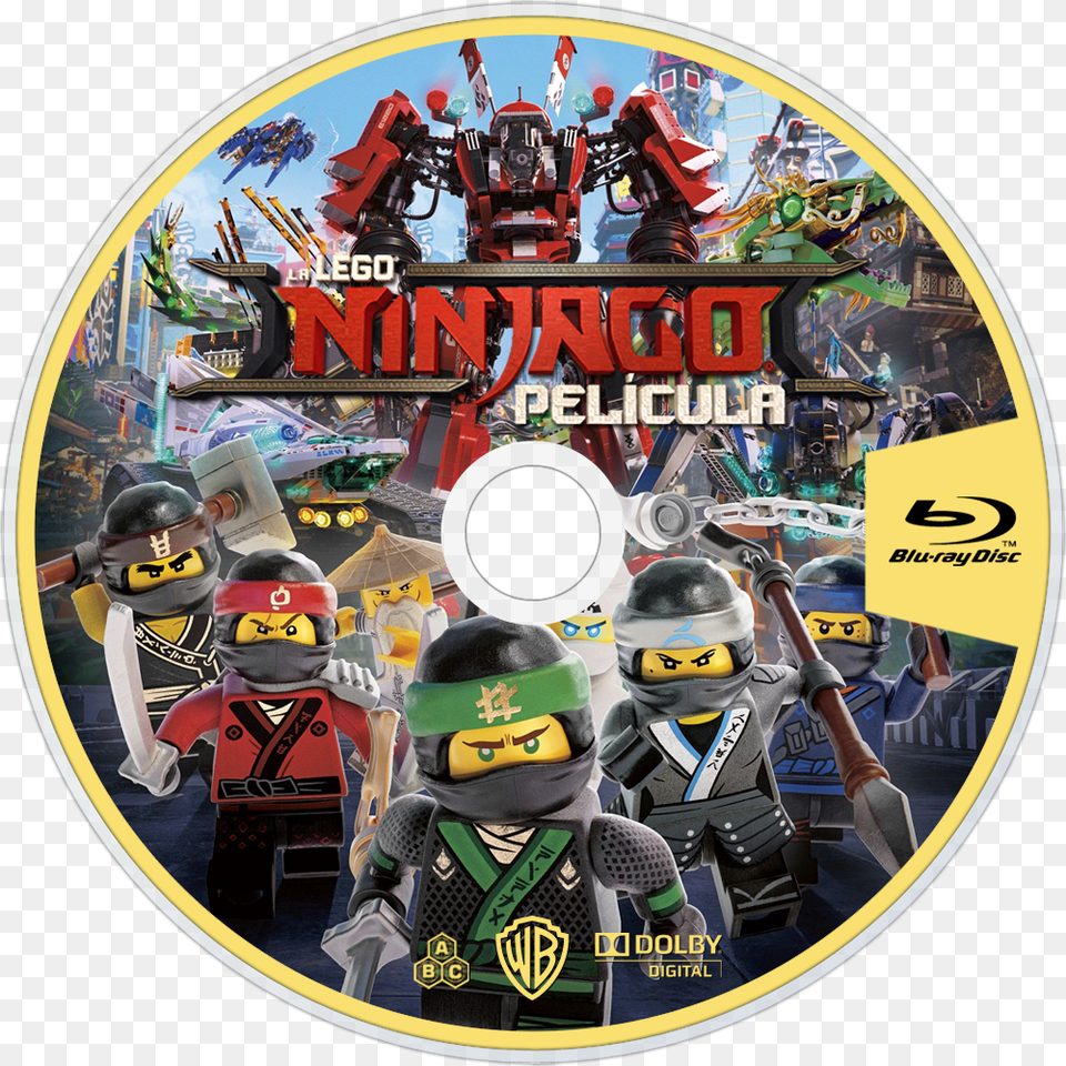The Lego Ninjago Movie Bluray Disc Toy, Disk, Dvd, Baby Png Image