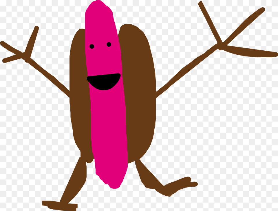 The Length Of Hotdog Is 10 Feet He Likes Carry Hot, Person, Animal, Firefly, Insect Free Transparent Png