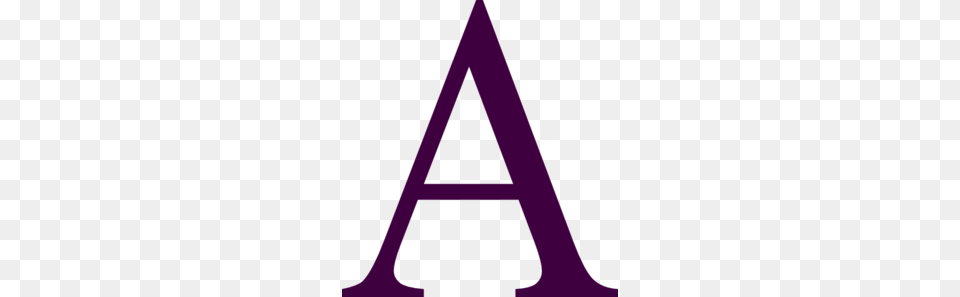 The Letter A Clip Art, Triangle, Purple Png