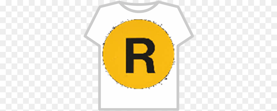 The Letter U0027ru0027 Yellowpng Roblox Dot, Clothing, T-shirt, Number, Symbol Free Transparent Png