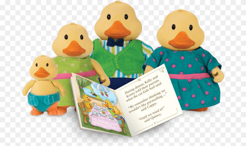 The Li39l Woodzeez Woodzeez Quickquack Duck Family 5 Pcs, Plush, Toy, Teddy Bear, Doll Free Png Download