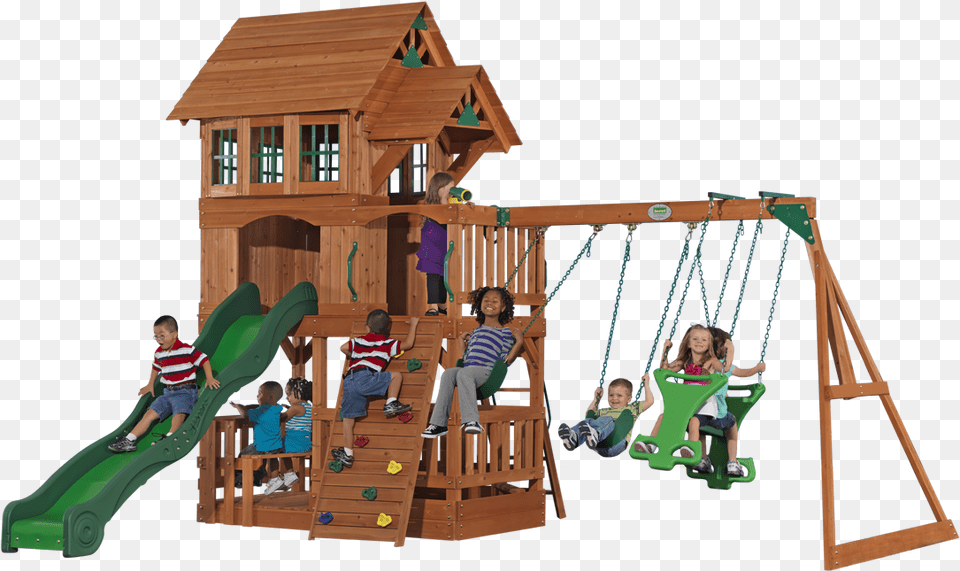 The Liberty Is Back In Stock 1399 Backyard Discovery Liberty Ii All Cedar Playset, Outdoors, Outdoor Play Area, Play Area, Person Free Transparent Png