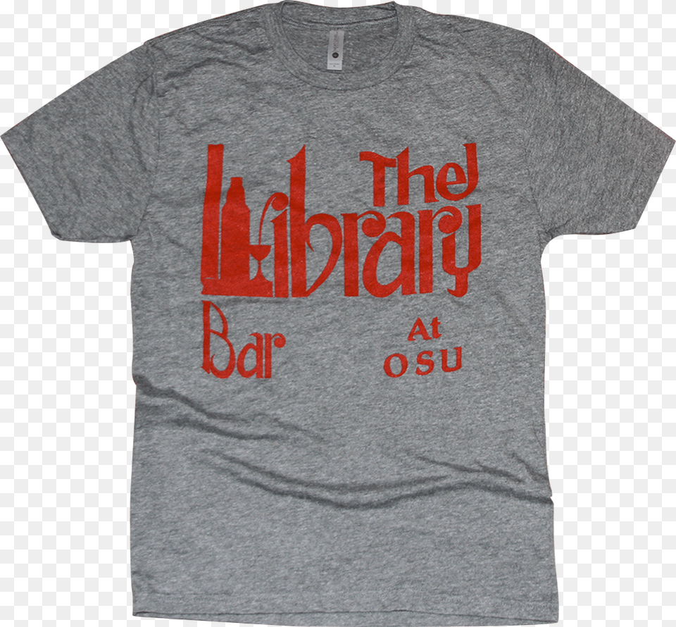 The Library Grey Columbus Ohio Tri Blend Shirt Active Shirt, Clothing, T-shirt Png Image