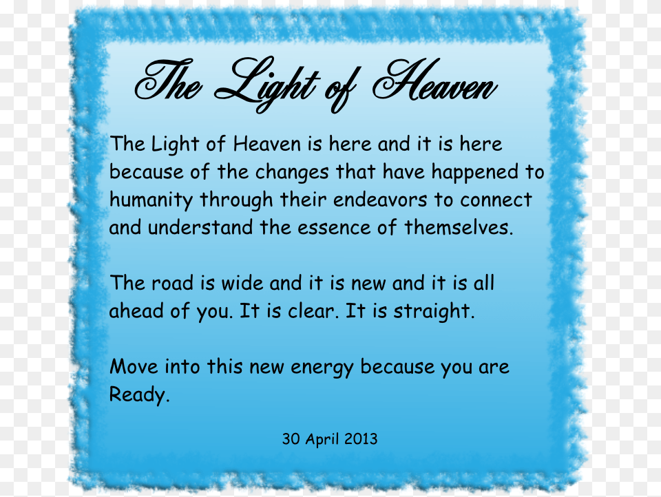 The Light Of Heaven Meditation Message, Book, Publication, Text, Advertisement Free Png