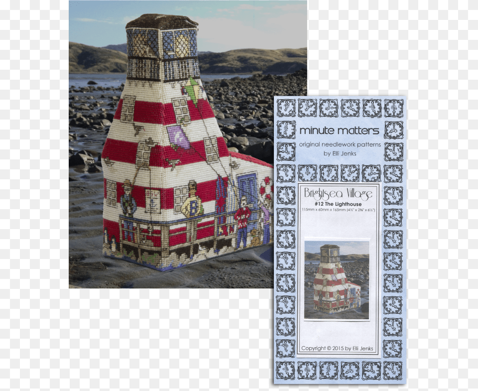 The Lighthouse Cross Stitch, Art, Collage, Person, Advertisement Png Image