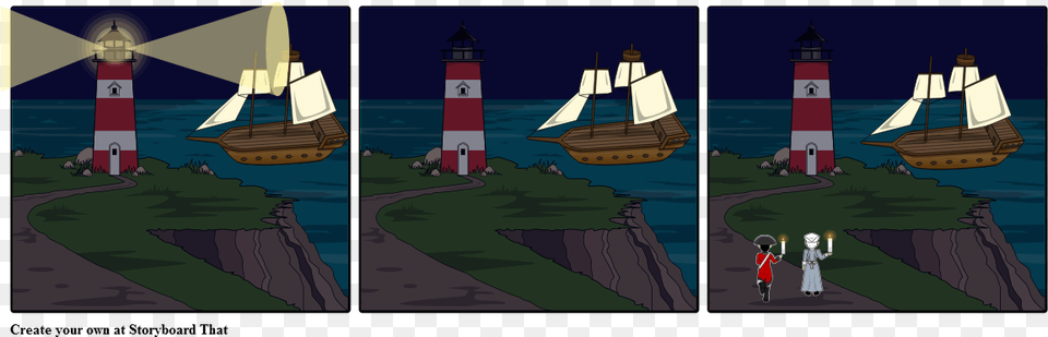 The Lighthouse Sail, Vehicle, Transportation, Boat, Person Free Png Download